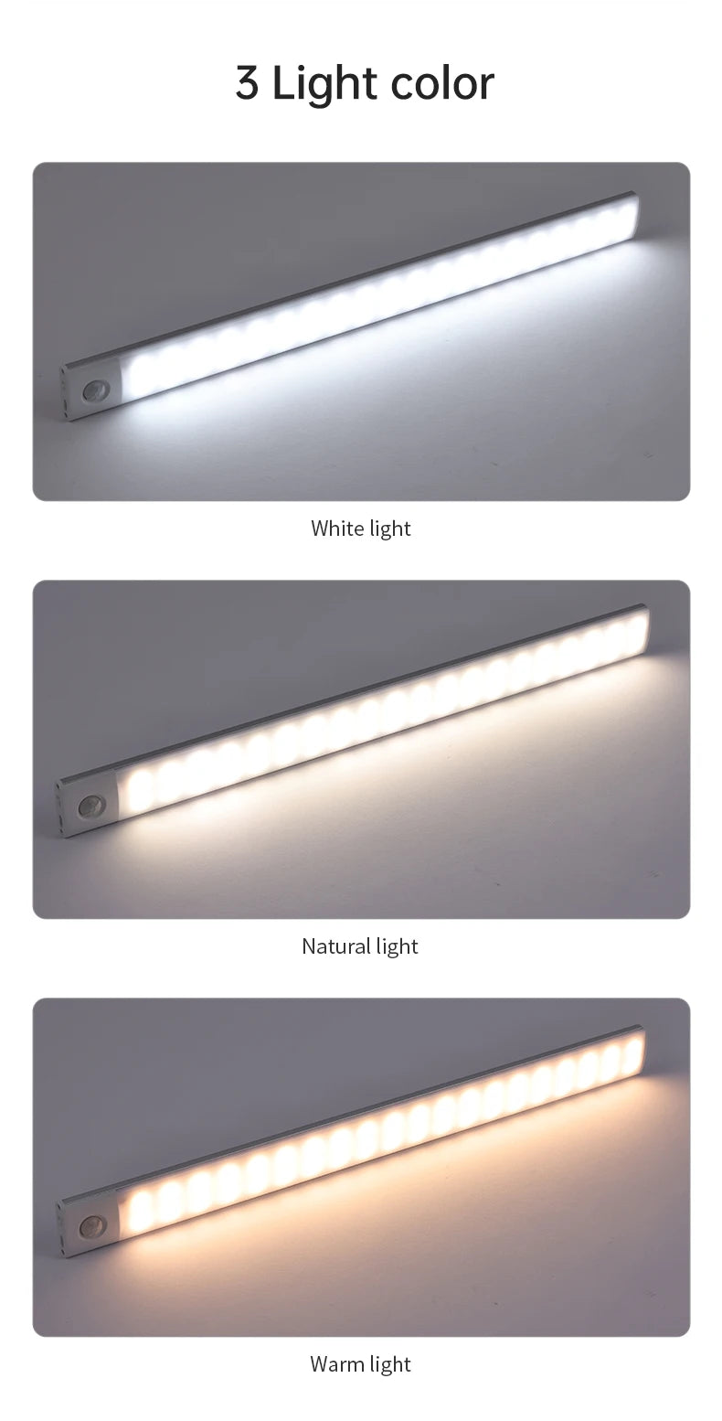 LED Sensor Nachtlicht – Wiederaufladbare Bewegungsmelder Lampe