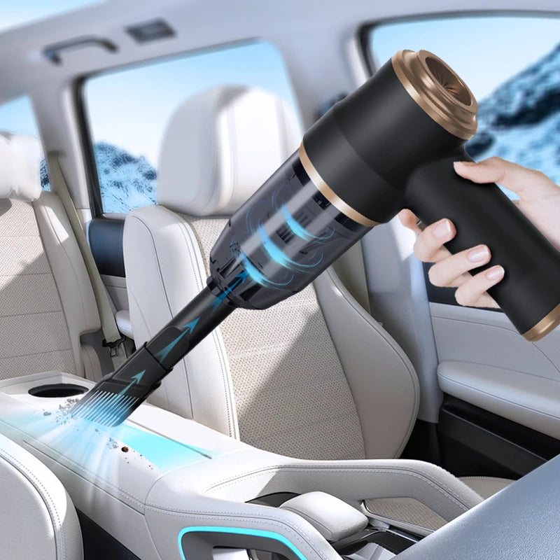 Kabelloser Auto-Staubsauger mit hoher Saugkraft – Tragbarer Handstaubsauger für Auto, Schlafzimmer-Teppiche und Haushalt